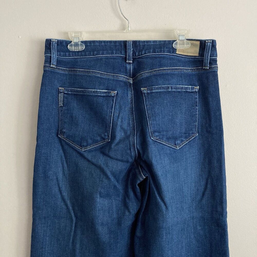 Paige Womens Size 31 Anessa High Rise Wide Leg Blue Jeans Medium Wash Stretch - Picture 7 of 10